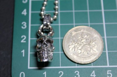 画像1: 銀幸運骸　幸運骸スカルペンダント・Lucky omen Skull Pendant（受注生産品・Built to Order Products）