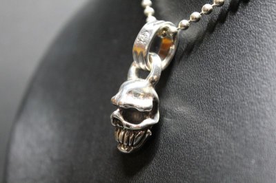 画像2: 銀仮面髑髏　Visored skull pendant・ヴァイザードスカルペンダント（受注生産品・Built-to-order products）