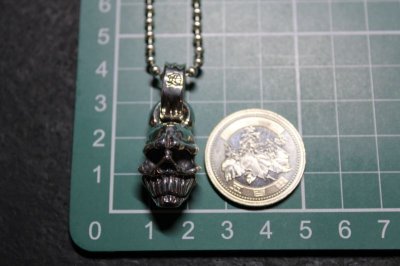 画像3: 銀仮面髑髏　Visored skull pendant・ヴァイザードスカルペンダント（受注生産品・Built-to-order products）