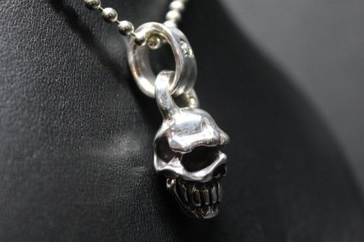 画像1: 銀仮面髑髏　Visored skull pendant・ヴァイザードスカルペンダント（受注生産品・Built-to-order products）