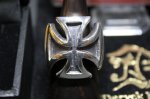 画像1: 銀鉄十字架輪　Iron Cross Ring・アイアンクロスリング（受注生産品・Built-to-order products） (1)