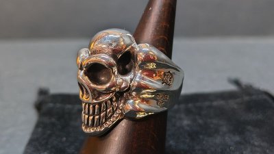 画像2: 銀神悪戯髑髏　God Skull Ring・ゴッドスカルリング（受注生産品・Built-to-order products）