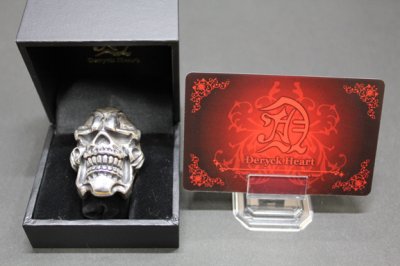 画像1: 銀般若髑髏輪　般若バルスカルリング・Hannyabal Skull Ring ・ Type2  （受注生産品・Built to Order Products）