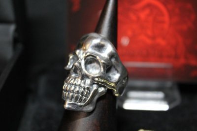 画像2: 銀鎖不縛髑髏輪　Unchained Skull Ring・アンチェインドスカルリング（受注生産品・Built-to-order products）