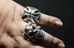 画像9: 銀鉄十字架輪　Iron Cross Ring・アイアンクロスリング（受注生産品・Built-to-order products） (9)