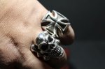 画像10: 銀鉄十字架輪　Iron Cross Ring・アイアンクロスリング（受注生産品・Built-to-order products） (10)