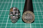 画像9: 銀鎖不縛髑髏輪　Unchained Skull Ring・アンチェインドスカルリング（受注生産品・Built-to-order products） (9)