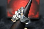 画像8: 銀鎖不縛髑髏輪　Unchained Skull Ring・アンチェインドスカルリング（受注生産品・Built-to-order products） (8)