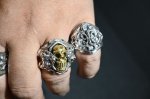 画像11: 銀生死髑髏輪　Dead or Alive Ring(Brass)・デッドorアライブリング（受注生産品・Built-to-order products） (11)