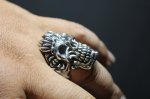 画像11: 銀麗刻牌髑髏輪　Queen of Hearts Judith Skull Ring （受注生産品・Built-to-order products） (11)