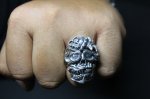 画像11: 銀勲刻牌髑髏輪　Jack of Clubs Skull Ring （受注生産品・Built-to-order products） (11)