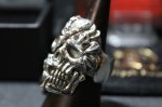 画像4: 銀勲刻牌髑髏輪　Jack of Clubs Skull Ring （受注生産品・Built-to-order products） (4)