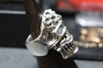 画像7: 銀勲刻牌髑髏輪　Jack of Clubs Skull Ring （受注生産品・Built-to-order products） (7)