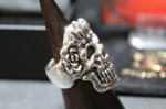 画像6: 銀麗刻牌髑髏輪　Queen of Hearts Judith Skull Ring （受注生産品・Built-to-order products） (6)