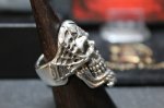 画像6: 銀命刻牌髑髏輪　Ace of Spades Rage Skull Ring （受注生産品・Built-to-order products） (6)