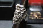 画像3: 銀麗刻牌髑髏輪　Queen of Hearts Judith Skull Ring （受注生産品・Built-to-order products） (3)