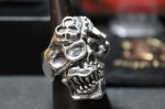 画像6: 銀勲刻牌髑髏輪　Jack of Clubs Skull Ring （受注生産品・Built-to-order products） (6)