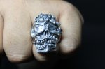 画像10: 銀勲刻牌髑髏輪　Jack of Clubs Skull Ring （受注生産品・Built-to-order products） (10)