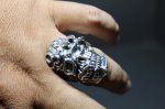 画像16: 銀勲刻牌髑髏輪　Jack of Clubs Skull Ring （受注生産品・Built-to-order products） (16)