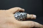 画像13: 銀勲刻牌髑髏輪　Jack of Clubs Skull Ring （受注生産品・Built-to-order products） (13)