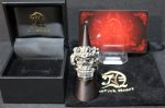 画像2: 銀覇刻牌髑髏輪　King of Diamonds Julius Caesar Skull Ring （受注生産品・Built-to-order products） (2)