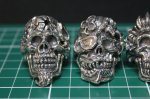 画像7: 銀騎士刻牌髑髏輪　Trump Skull Ring（４set/受注生産品・Built-to-order products） (7)