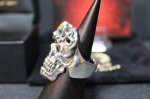 画像5: 銀覇刻牌髑髏輪　King of Diamonds Julius Caesar Skull Ring （受注生産品・Built-to-order products） (5)