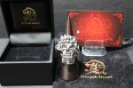 画像17: 銀騎士刻牌髑髏輪　Trump Skull Ring（４set/受注生産品・Built-to-order products） (17)