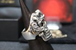 画像7: 銀覇刻牌髑髏輪　King of Diamonds Julius Caesar Skull Ring （受注生産品・Built-to-order products） (7)