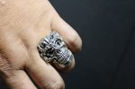 画像10: 銀覇刻牌髑髏輪　King of Diamonds Julius Caesar Skull Ring （受注生産品・Built-to-order products） (10)