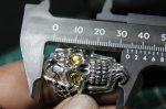 画像13: 銀命刻牌髑髏輪　Ace of Spades Rage Skull Ring ・with gemstone（受注生産品・Built-to-order products） (13)