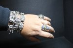 画像16: 銀命刻牌髑髏輪　Ace of Spades Rage Skull Ring ・with gemstone（受注生産品・Built-to-order products） (16)