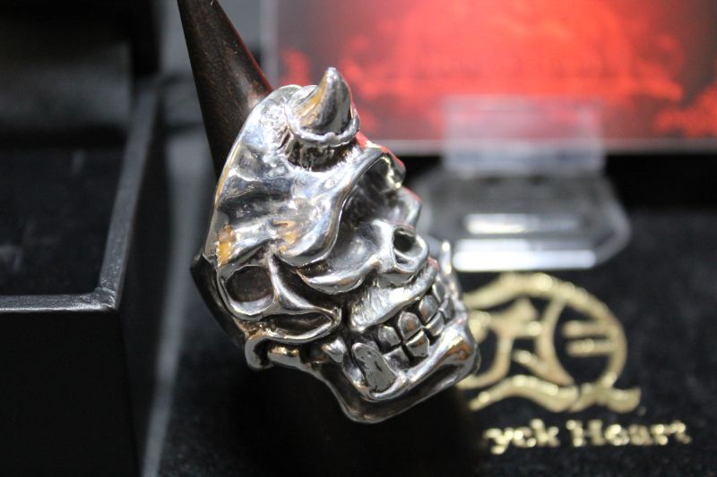 銀単眼巨人髑髏輪　Cyclops Skull Ring・サイクロプススカルリング（受注生産品・Built-to-order products）